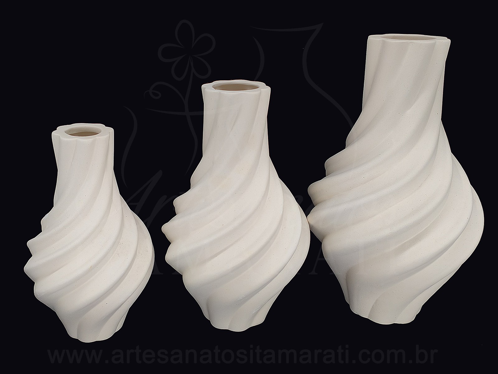 Trio Vaso Suspiro P M G